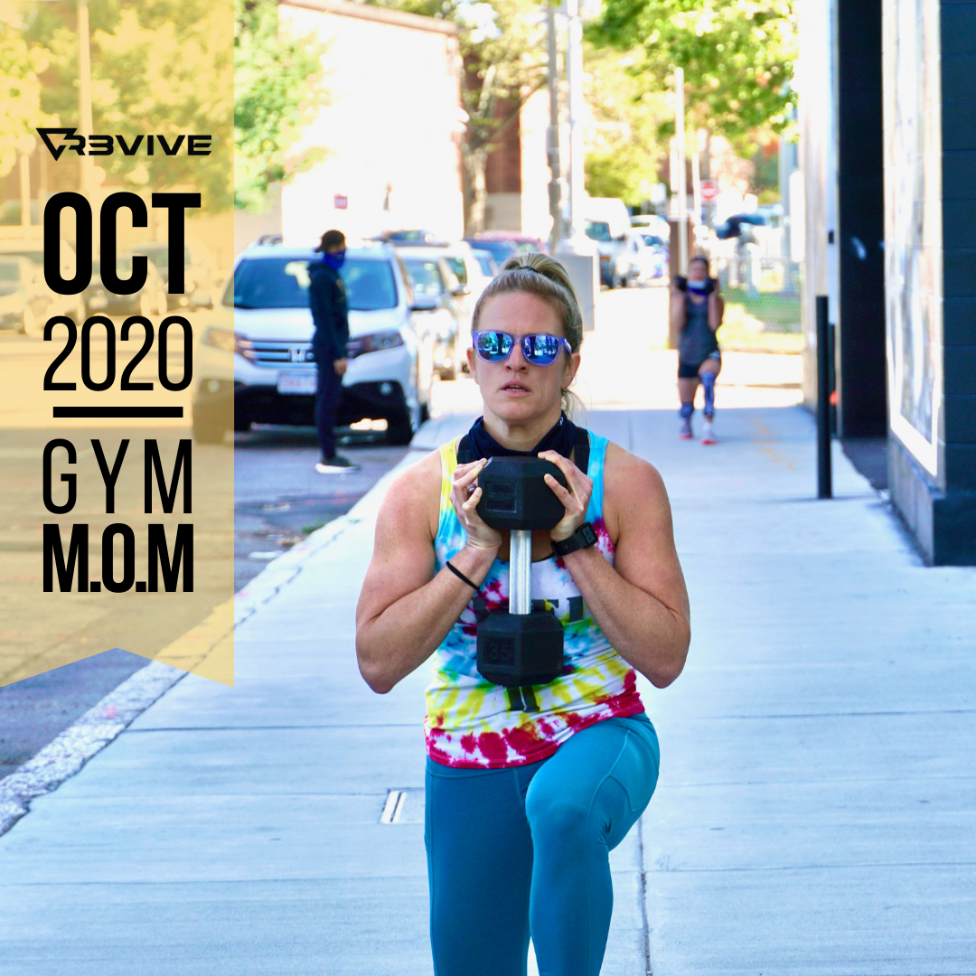 October 2020's gym mom, Kristen