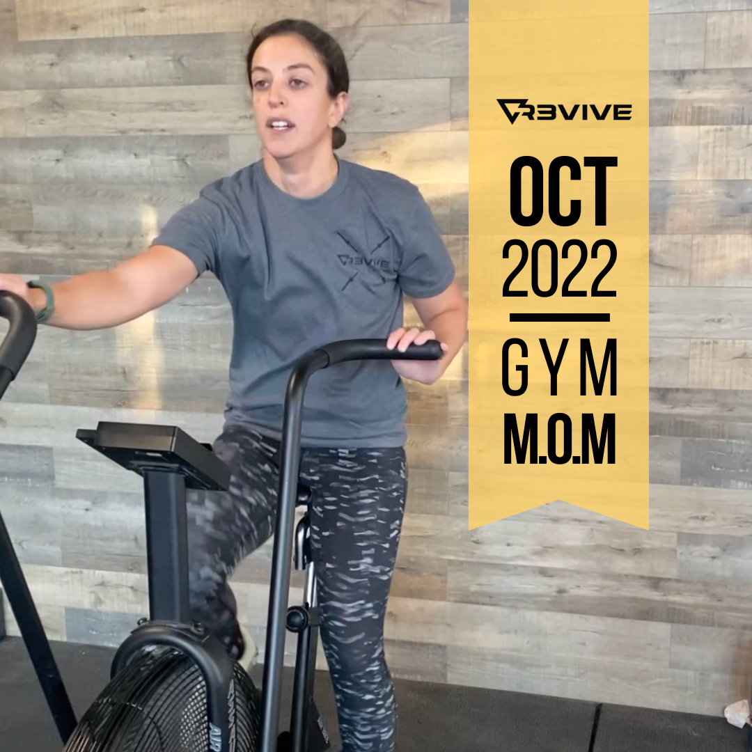 October 2022's gym MOM, Allyson!