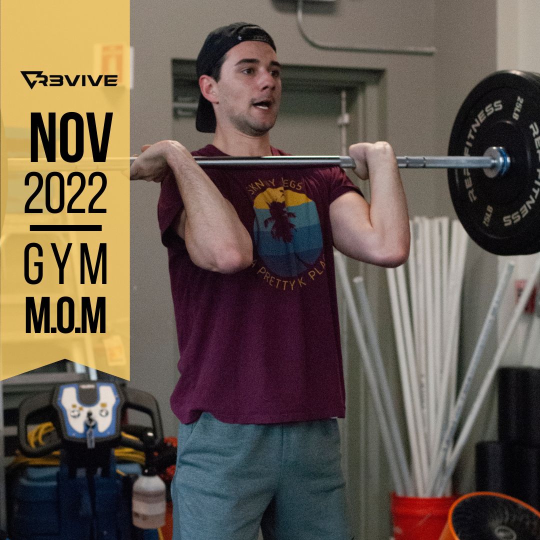 November 2022's gym MOM, Antonios!