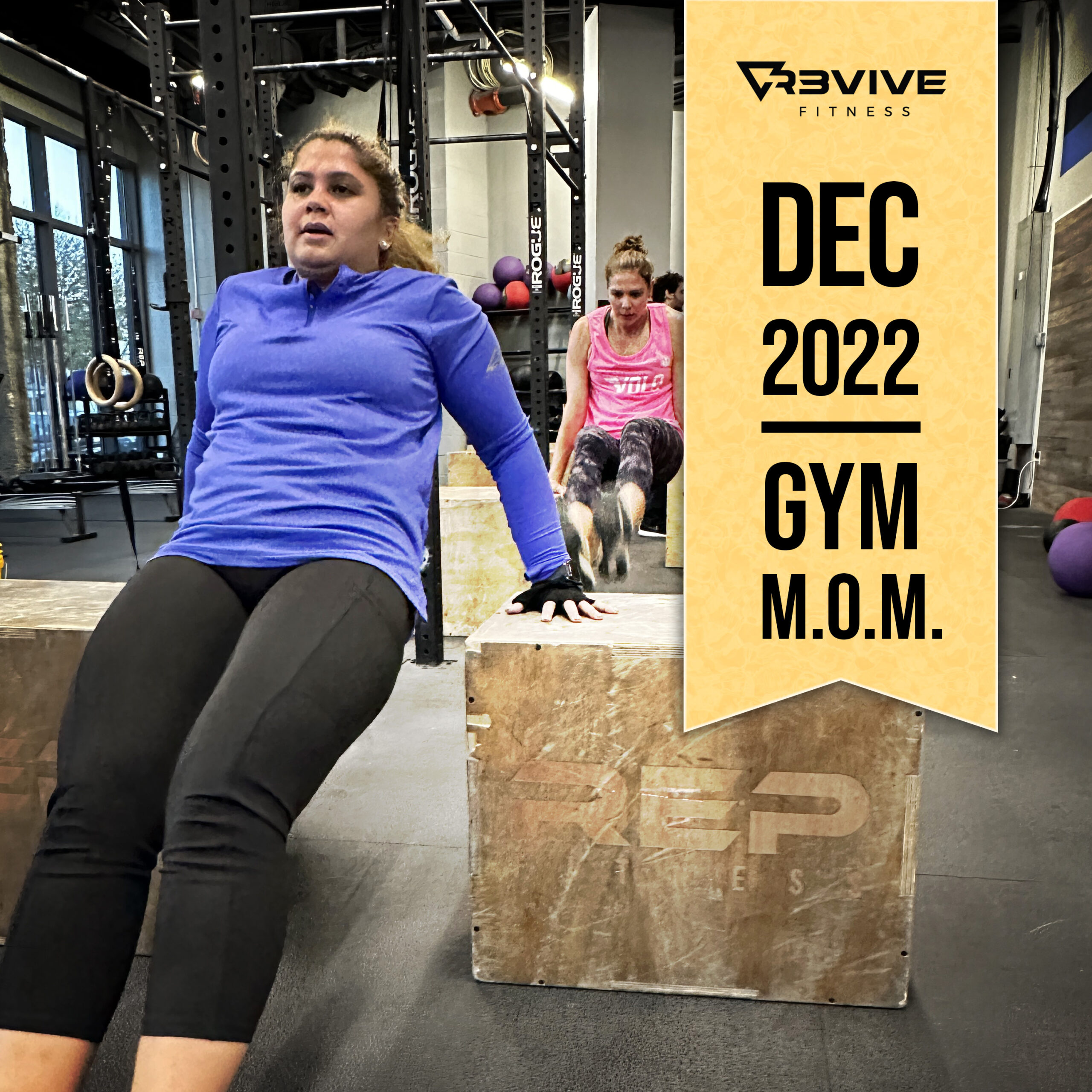 December 2022's gym MOM, Merian!