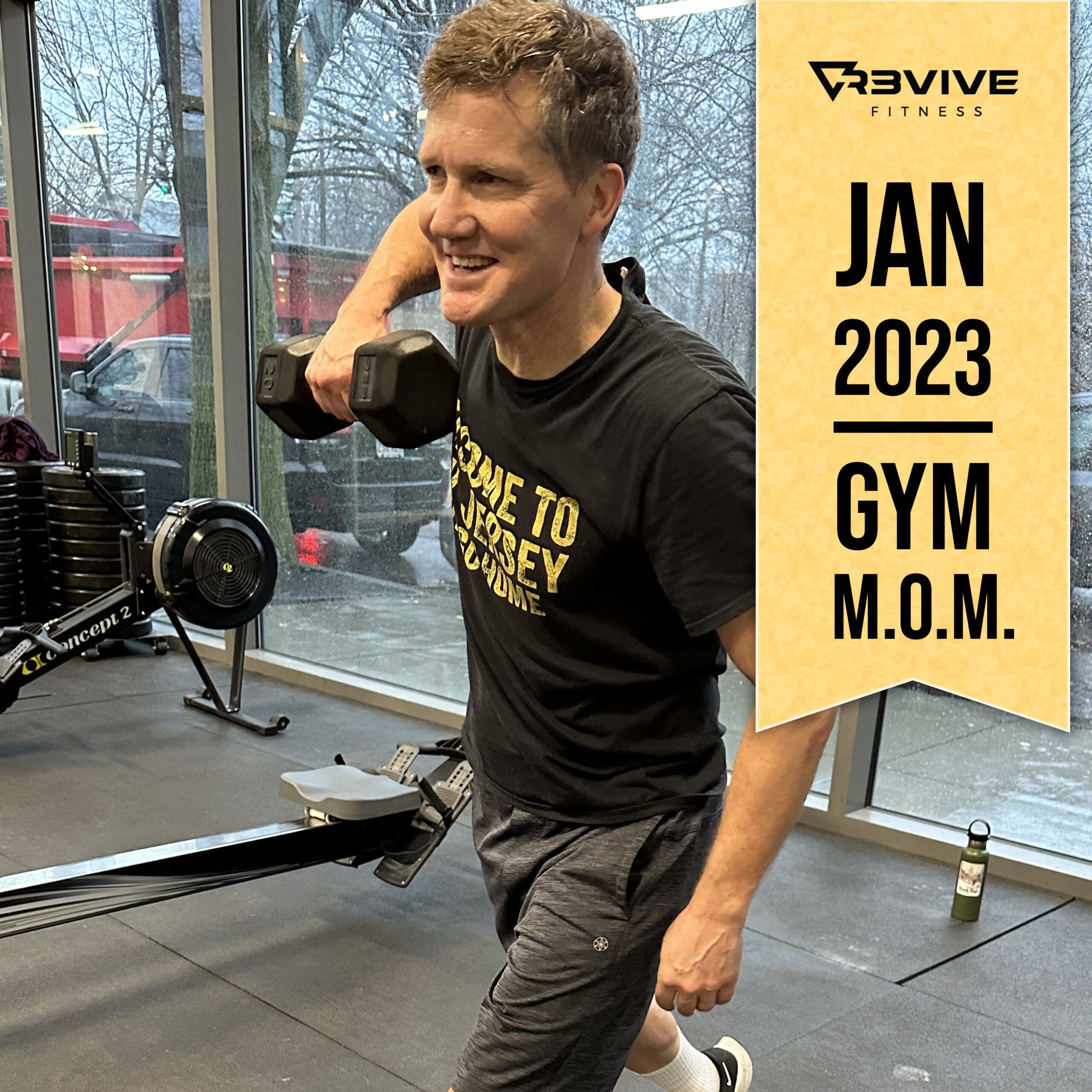 January 2023's gym MOM, Chris!