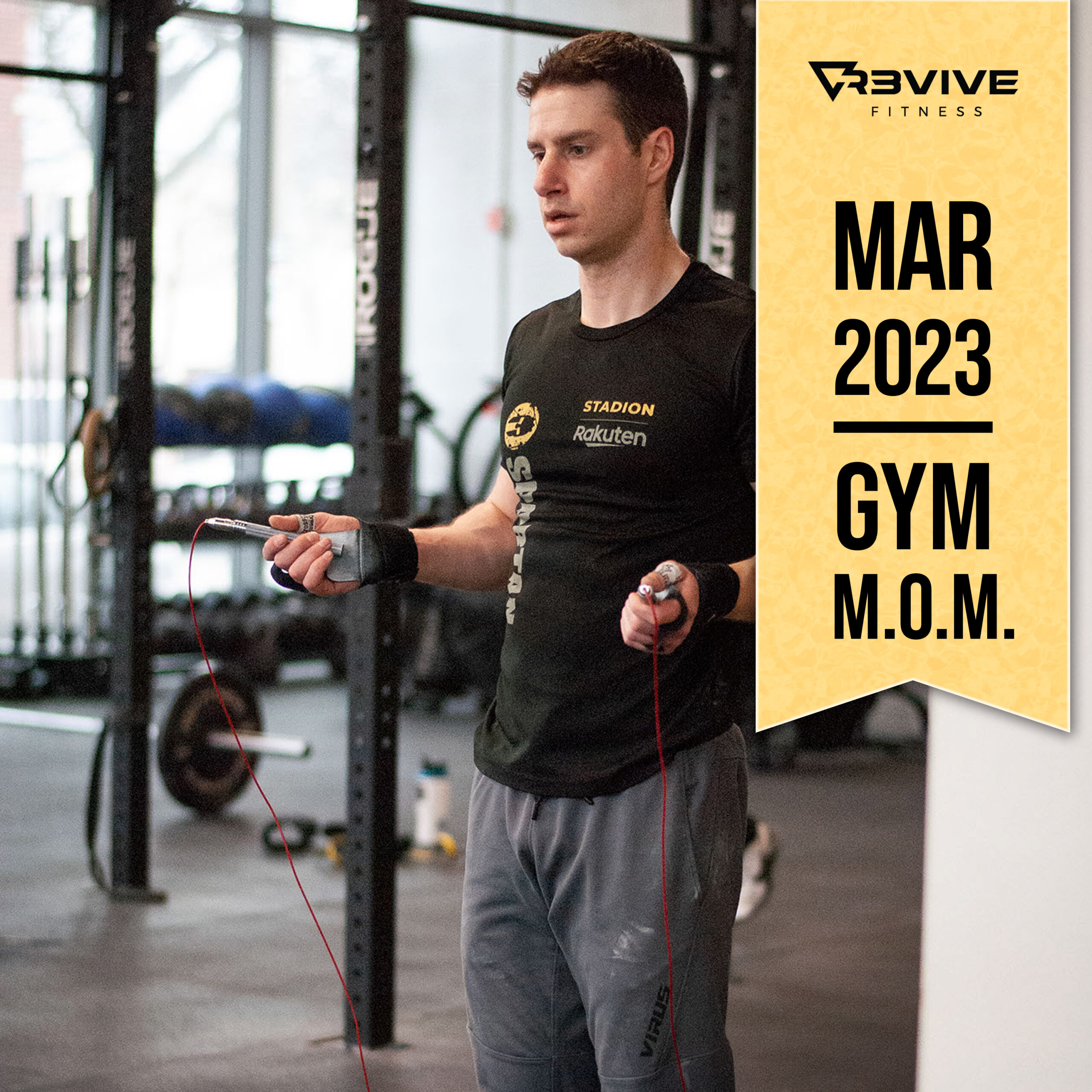 March 2023's gym MOM, Josh!
