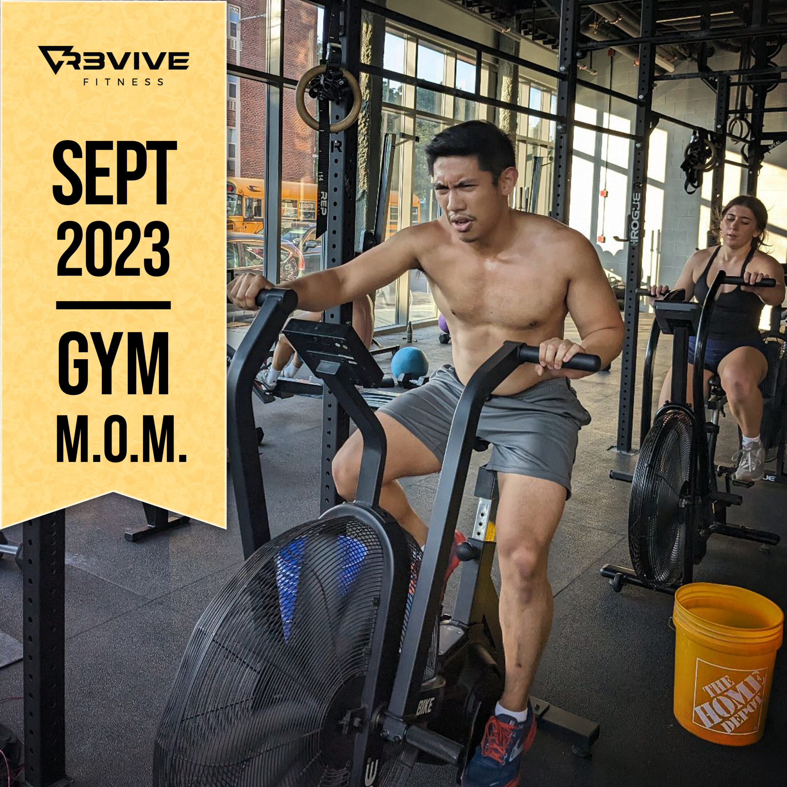 August 2023's gym MOM, Rodniel!