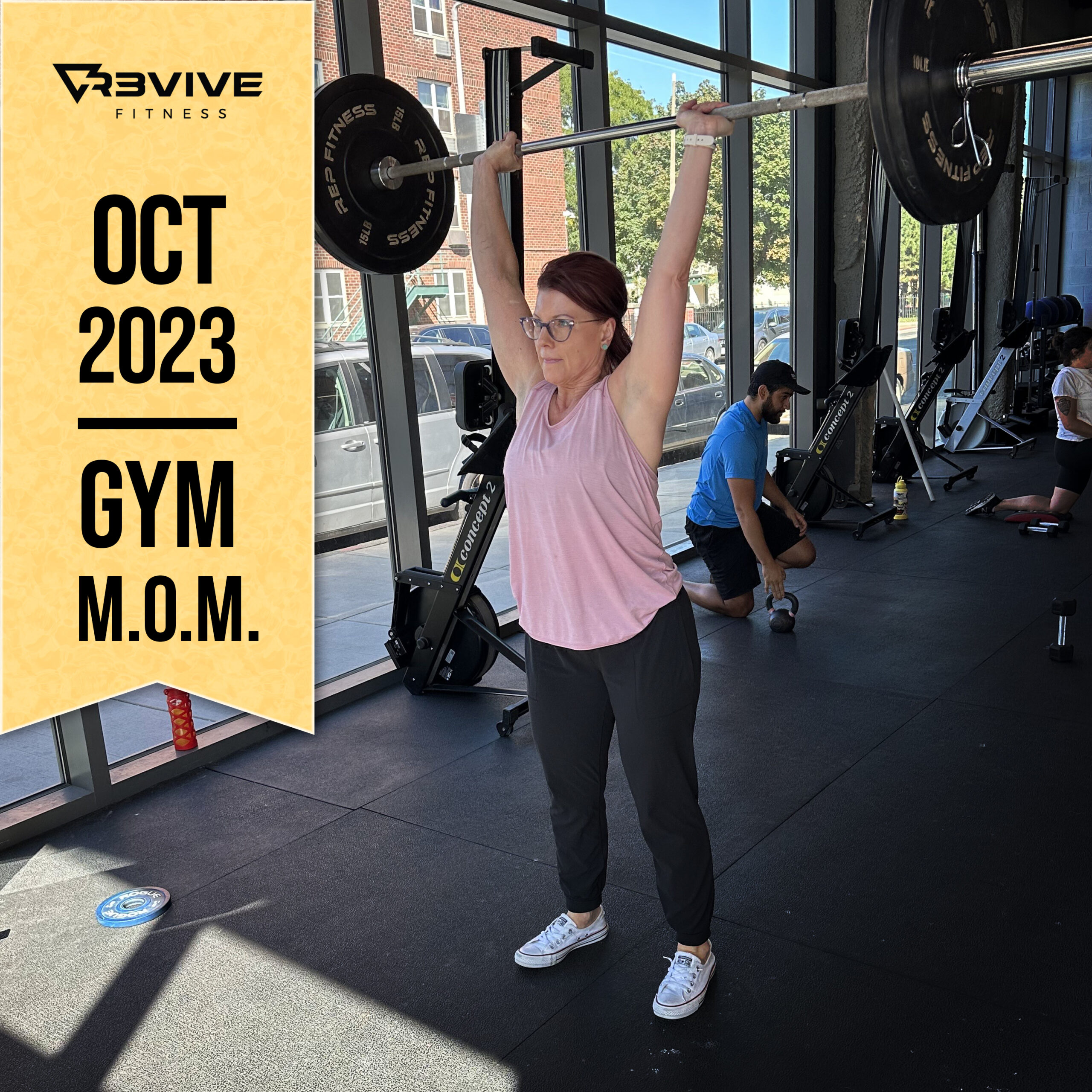 October 2023's gym MOM, Vanessa!