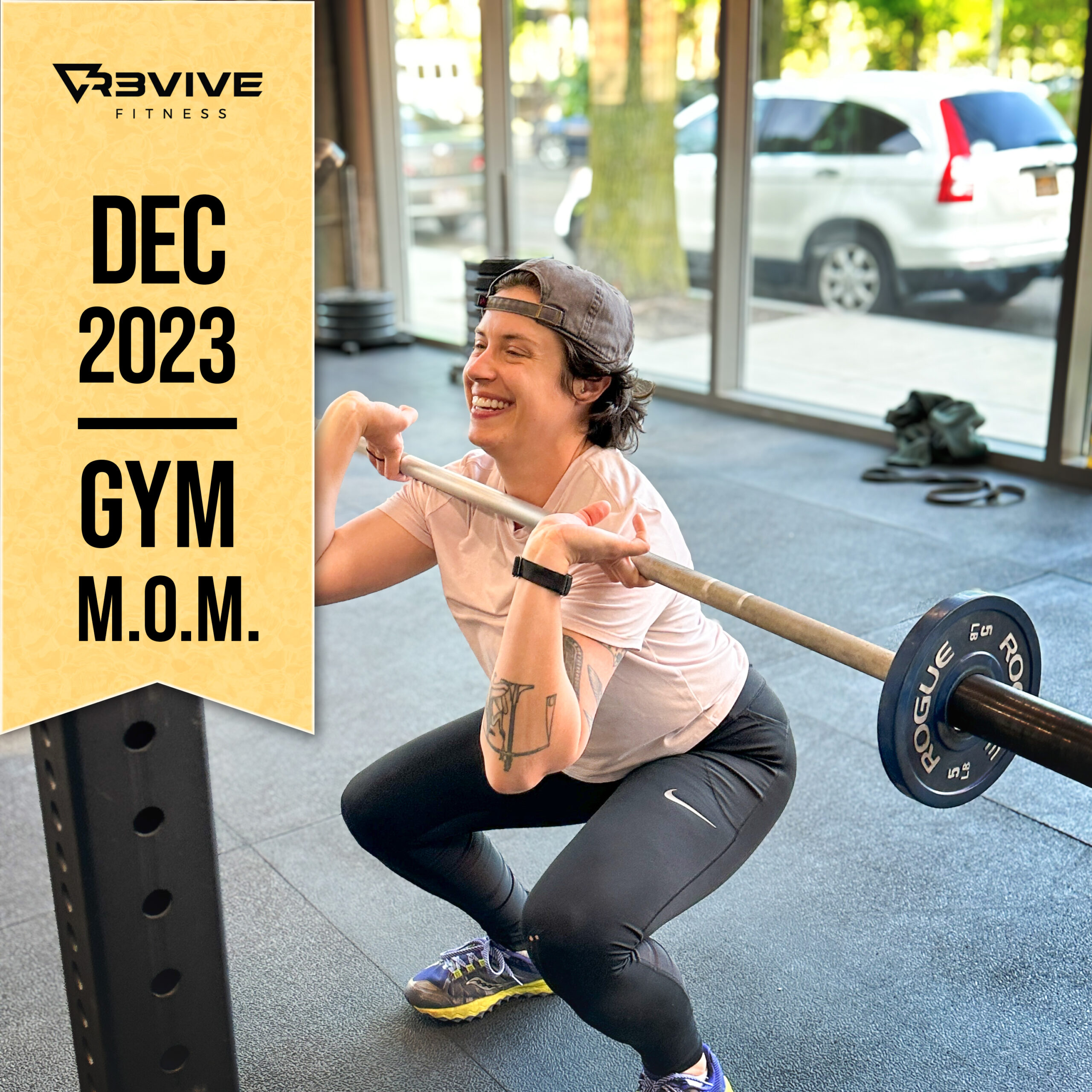 December 2023's gym MOM, Felicia!