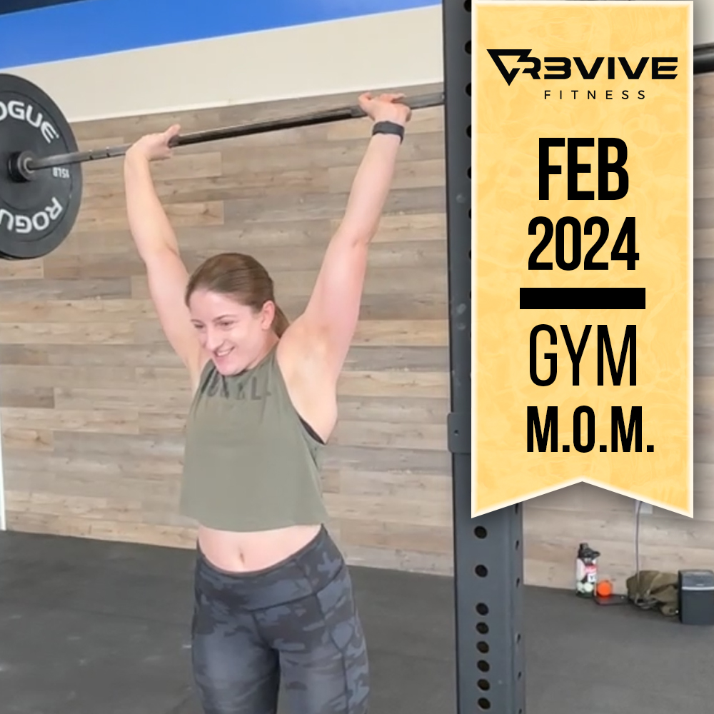 February 2024's gym MOM, Hannah!