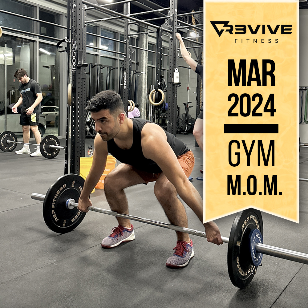 March 2024's gym MOM, Achit!